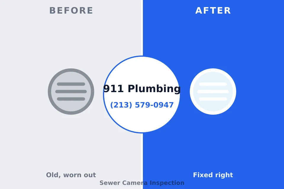 Before and after: plumbing repair Lake Heritage, PA